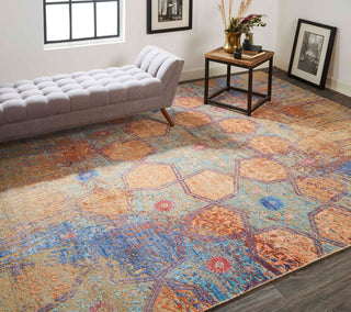 Havila Fine Rugs Larache H1746 Orange/Multi Area Rug