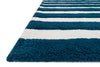 Loloi Lola Shag LL-01 Navy / White Area Rug Main Image