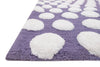 Loloi Lola Shag LL-02 Plum / White Area Rug Main Image