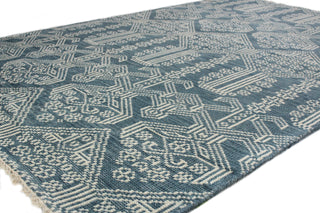 Bashian Artifact Geometric A154-AR108 Azure Area Rug Alternate Image