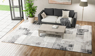 Bashian Allure A161-ALR131 Ivory/Grey Area Rug Lifestyle Image Feature