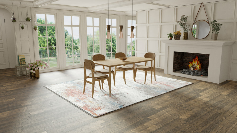 Bashian Allure A161-ALR116 Ivory/Rust Area Rug Lifestyle Image Feature