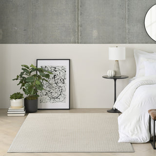 Nourison Atlantic Avenue AAV01 Beige Area Rug by DKNY Corner Image