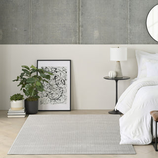 Nourison Atlantic Avenue AAV01 Grey Area Rug by DKNY Corner Image