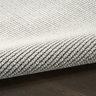 Nourison Atlantic Avenue AAV01 Ivory Black Area Rug by DKNY Corner Image