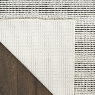 Nourison Atlantic Avenue AAV01 Ivory Black Area Rug by DKNY Corner Image