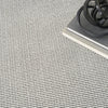 Nourison Atlantic Avenue AAV01 Ivory Black Area Rug by DKNY Corner Image