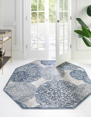 Unique Loom Aberdeen T-CHFD3 Blue Area Rug