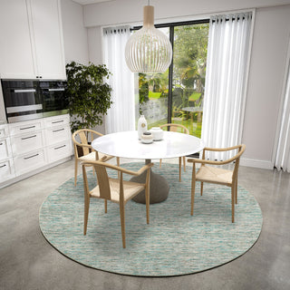 Dalyn Arcata AC1 Aruba Area Rug Round Lifestyle Image