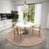 Dalyn Arcata AC1 Paprika Area Rug Round Lifestyle Image