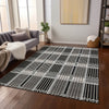 Piper Looms Chantille Plaid ACN1000 Black Machine Washable Area Rug Lifestyle Image Feature
