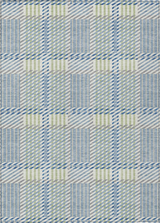 Piper Looms Chantille Plaid ACN1000 Denim Machine Washable Area Rug main image