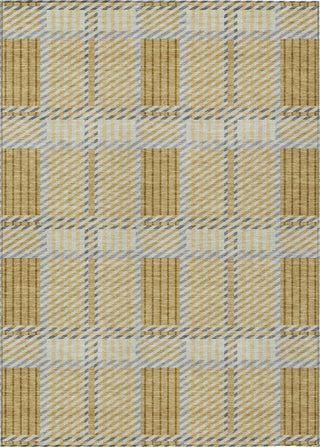 Piper Looms Chantille Plaid ACN1000 Gold Machine Washable Area Rug main image