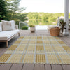 Piper Looms Chantille Plaid ACN1000 Gold Machine Washable Area Rug Outdoor Lifestyle Image Feature