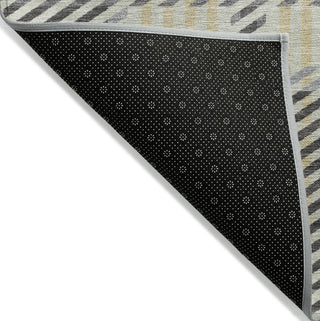 Piper Looms Chantille Plaid ACN1000 Gray Machine Washable Area Rug Backing Image