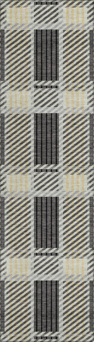 Piper Looms Chantille Plaid ACN1000 Gray Machine Washable Area Rug Runner Main Image
