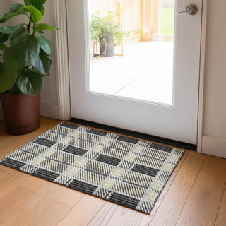 Piper Looms Chantille Plaid ACN1000 Gray Machine Washable Area Rug Scatter Lifestyle Image Feature