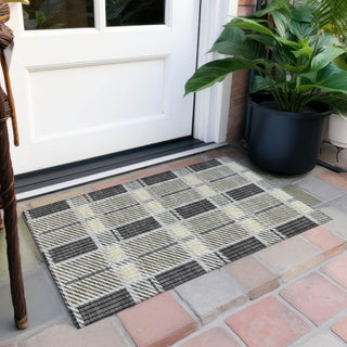 Piper Looms Chantille Plaid ACN1000 Gray Machine Washable Area Rug Scatter Outdoor Lifestyle Image Feature