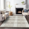 Piper Looms Chantille Plaid ACN1000 Ivory Machine Washable Area Rug Lifestyle Image Feature