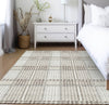 Piper Looms Chantille Plaid ACN1000 Ivory Machine Washable Area Rug Lifestyle Image Feature