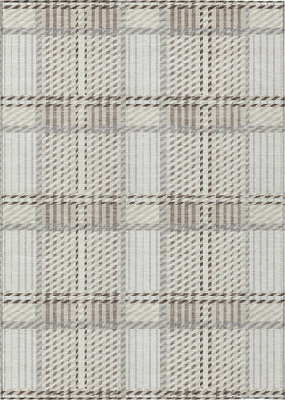 Piper Looms Chantille Plaid ACN1000 Ivory Machine Washable Area Rug main image