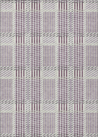 Piper Looms Chantille Plaid ACN1000 Lavender Machine Washable Area Rug main image