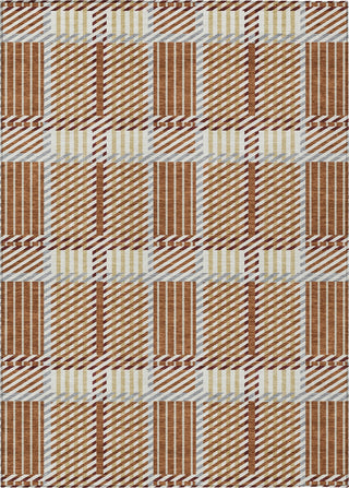 Piper Looms Chantille Plaid ACN1000 Paprika Machine Washable Area Rug main image