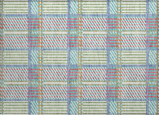 Piper Looms Chantille Plaid ACN1000 White Machine Washable Area Rug Scatter Main Image