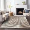 Piper Looms Chantille Circles ACN1001 Brown Machine Washable Area Rug Lifestyle Image Feature