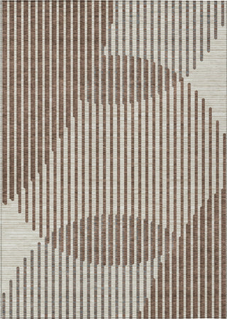 Piper Looms Chantille Circles ACN1001 Brown Machine Washable Area Rug main image