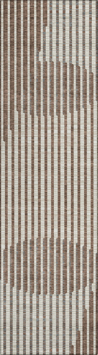 Piper Looms Chantille Circles ACN1001 Brown Machine Washable Area Rug Runner Main Image