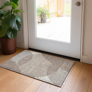 Piper Looms Chantille Circles ACN1001 Brown Machine Washable Area Rug Scatter Lifestyle Image Feature