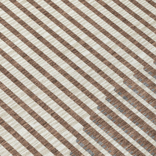 Piper Looms Chantille Circles ACN1001 Brown Machine Washable Area Rug Swatch Image