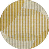 Piper Looms Chantille Circles ACN1001 Gold Machine Washable Area Rug Round Main Image