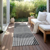 Piper Looms Chantille Circles ACN1001 Gray Machine Washable Area Rug Runner Outdoor Lifestyle Image Feature
