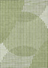Piper Looms Chantille Circles ACN1001 Green Machine Washable Area Rug main image