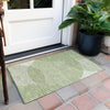 Piper Looms Chantille Circles ACN1001 Green Machine Washable Area Rug Scatter Outdoor Lifestyle Image Feature