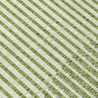 Piper Looms Chantille Circles ACN1001 Green Machine Washable Area Rug Swatch Image