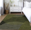Piper Looms Chantille Circles ACN1001 Olive Machine Washable Area Rug Lifestyle Image Feature