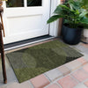 Piper Looms Chantille Circles ACN1001 Olive Machine Washable Area Rug Scatter Outdoor Lifestyle Image Feature