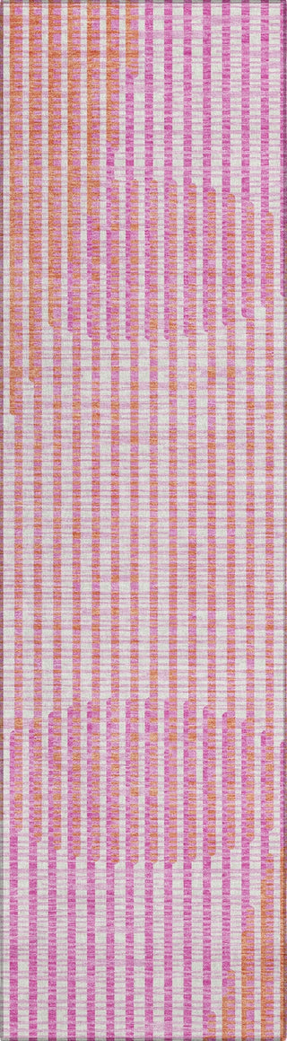 Piper Looms Chantille Circles ACN1001 Pink Machine Washable Area Rug Runner Main Image