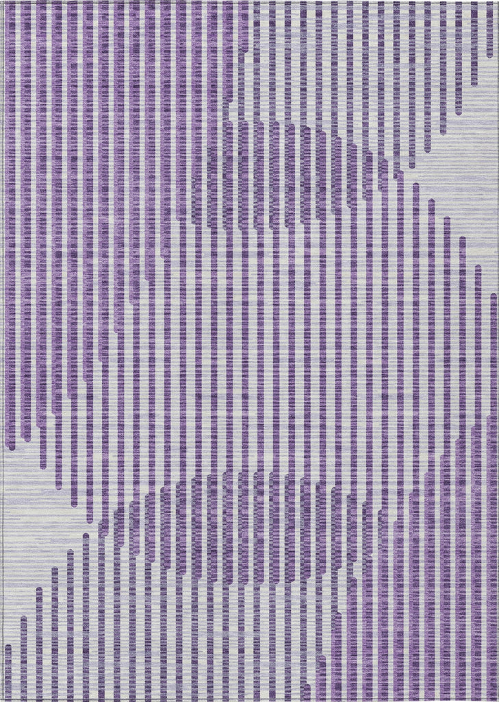 Piper Looms Chantille Circles ACN1001 Purple Machine Washable Area Rug main image