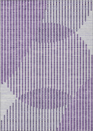 Piper Looms Chantille Circles ACN1001 Purple Machine Washable Area Rug main image