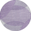 Piper Looms Chantille Circles ACN1001 Purple Machine Washable Area Rug Round Main Image