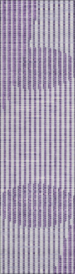 Piper Looms Chantille Circles ACN1001 Purple Machine Washable Area Rug Runner Main Image