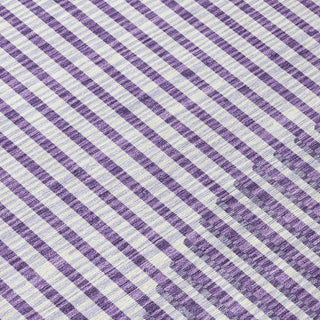 Piper Looms Chantille Circles ACN1001 Purple Machine Washable Area Rug Swatch Image
