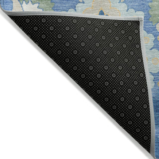 Piper Looms Chantille Oriental ACN1002 Blue Machine Washable Area Rug Backing Image