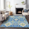 Piper Looms Chantille Oriental ACN1002 Blue Machine Washable Area Rug Lifestyle Image Feature