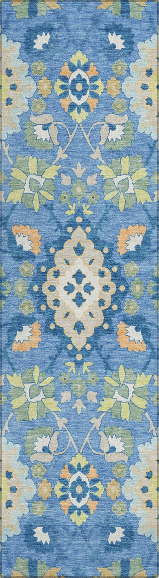 Piper Looms Chantille Oriental ACN1002 Blue Machine Washable Area Rug Runner Main Image