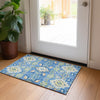 Piper Looms Chantille Oriental ACN1002 Blue Machine Washable Area Rug Scatter Lifestyle Image Feature